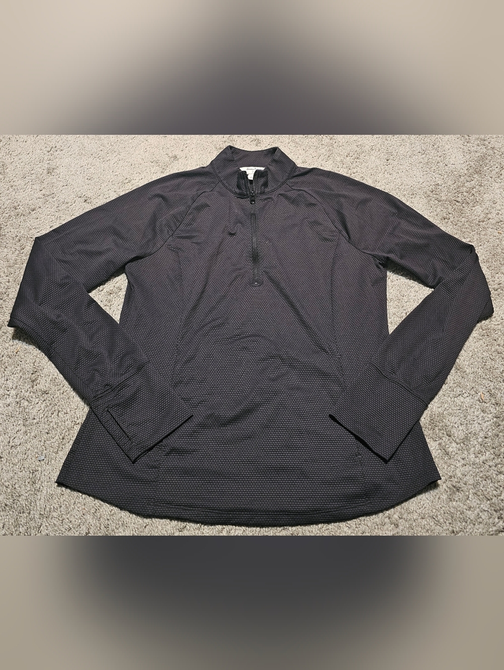Tommy Bahama Golf Womens Black Half Zip Size M